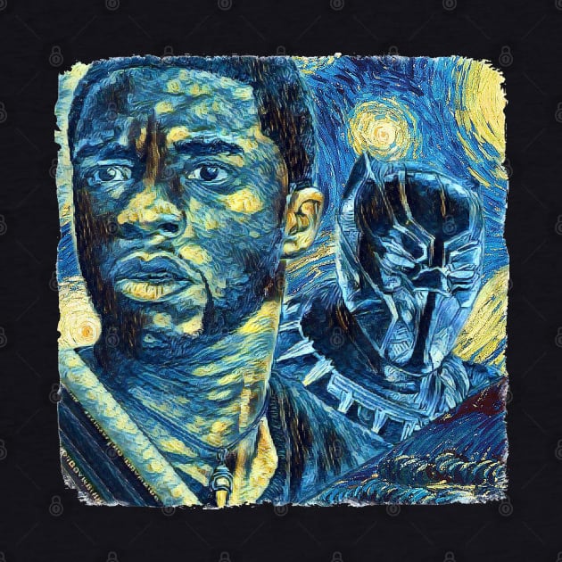 Black Panther Van Gogh Style by todos